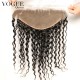 Pre Plucked 13x6 Lace Frontal Deep Wave With Baby Hair,Bleached Knots,Natural Color